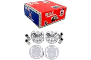 DNJ P297A Piston Set Standard for 1996-2000 Honda Civic Civic del Sol 1.6L L4 16V SOHC 1588cc