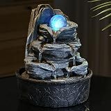 BTGGG Indoor Fountains Rolling Ball LED Light 20.5x20.5x25cm 3 Pin UK Plug view 2