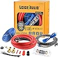 0 Gauge Amp Wiring Kit Complete 0 AWG Amplifier Installation Wiring Kit - Car Subwoofer Wiring Kit Helps You Make Connections and Brings Power to Your Radio, Subwoofer and Speakers