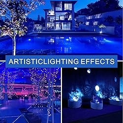 Gonhom 4 Pack A19 LED Blue Light Bulb,9 Watt Blue
