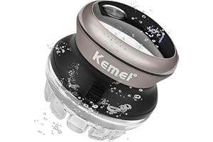 KEMEI Professional Hair Clippers for Men, Automatic Circular Hair Trimmer, Cordless Self-Haircut Kit with LED Display, KM-887