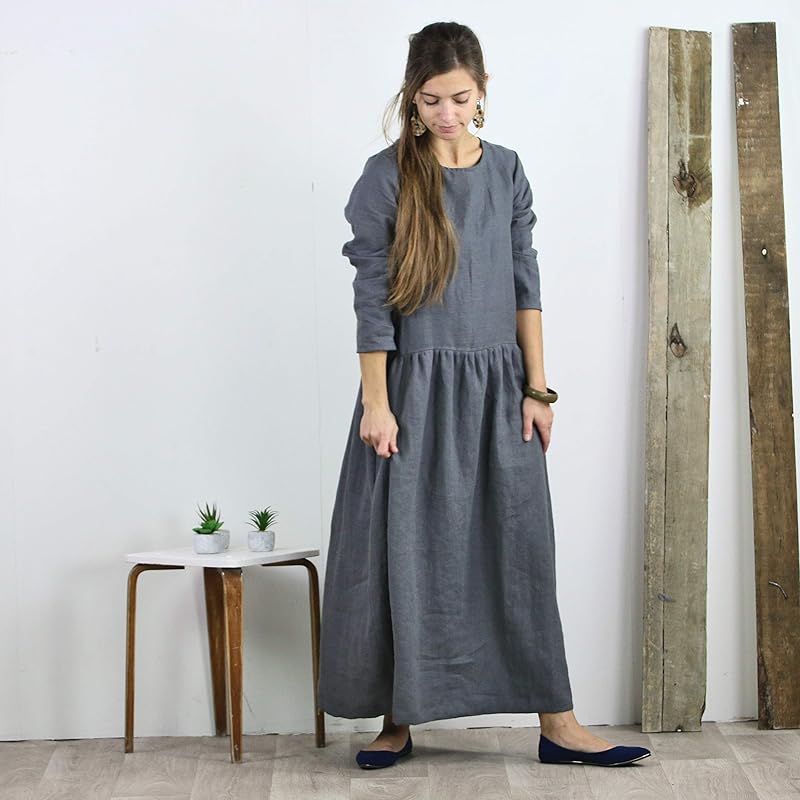 linen loose dress