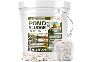 CABIN OBSESSION Pond Sludge Remover – 10 Pounds Beneficial Pond Bacteria & Enzyme Treatment - 100% Natural Muck Digester – Safe for All Aquatic Life and Recreation - Made in The USA