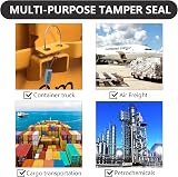 Lzbignun 100pc Numbered Security Cable Seals Tamper Evident Steel Wire Pull view 7