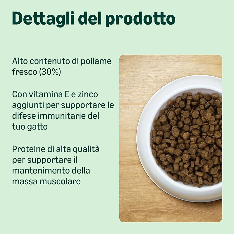 Cibo completo per gatti con ricetta senza cereali, Senior, con pollo fresco 3kg