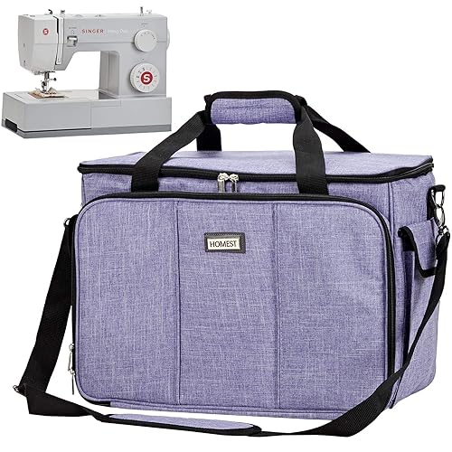 HOMEST Sewing Machine Carrying Case with Multiple Storage Pockets