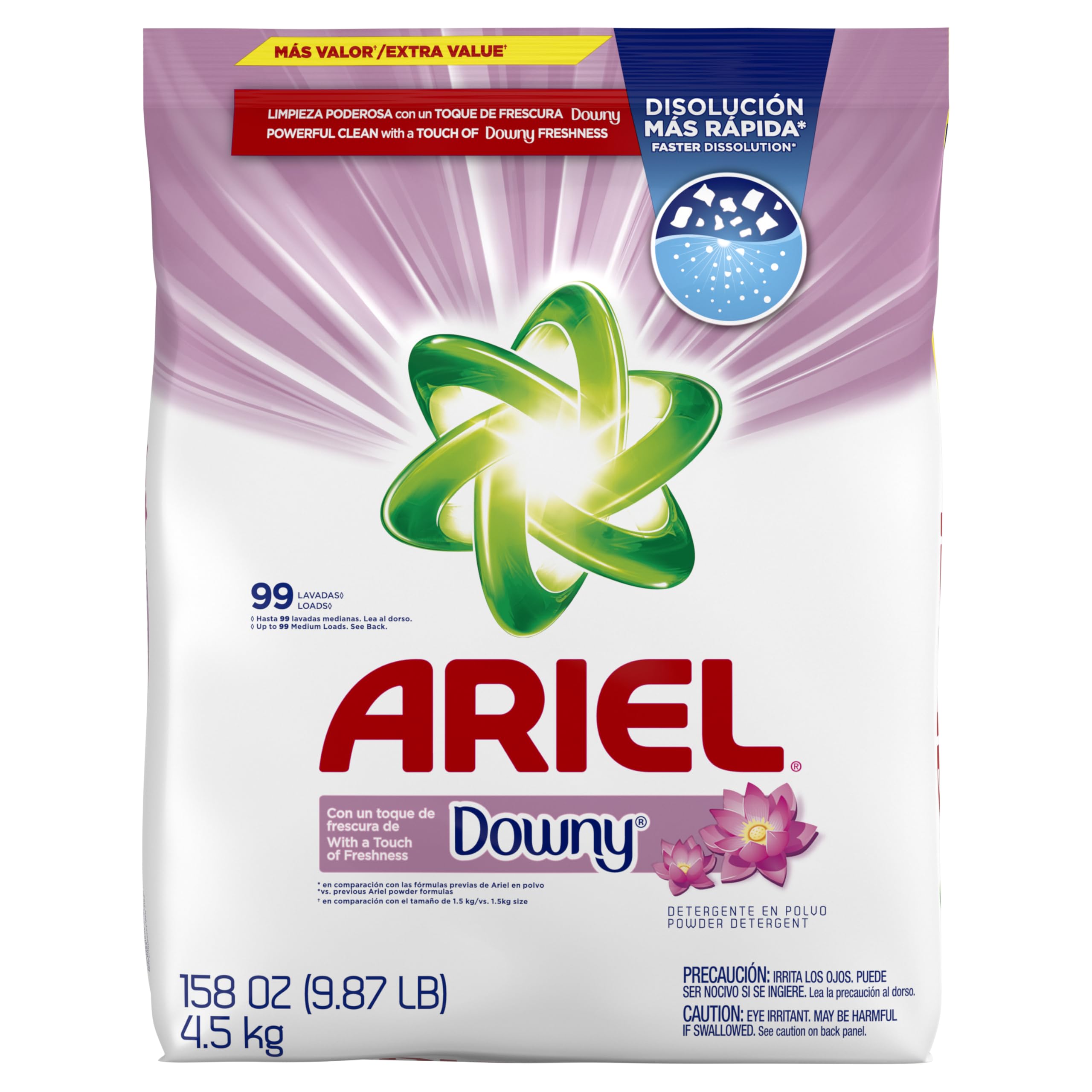 Ariel, with a Touch of Downy Freshness, Powder Laundry Detergent, 158 oz, 99 loads