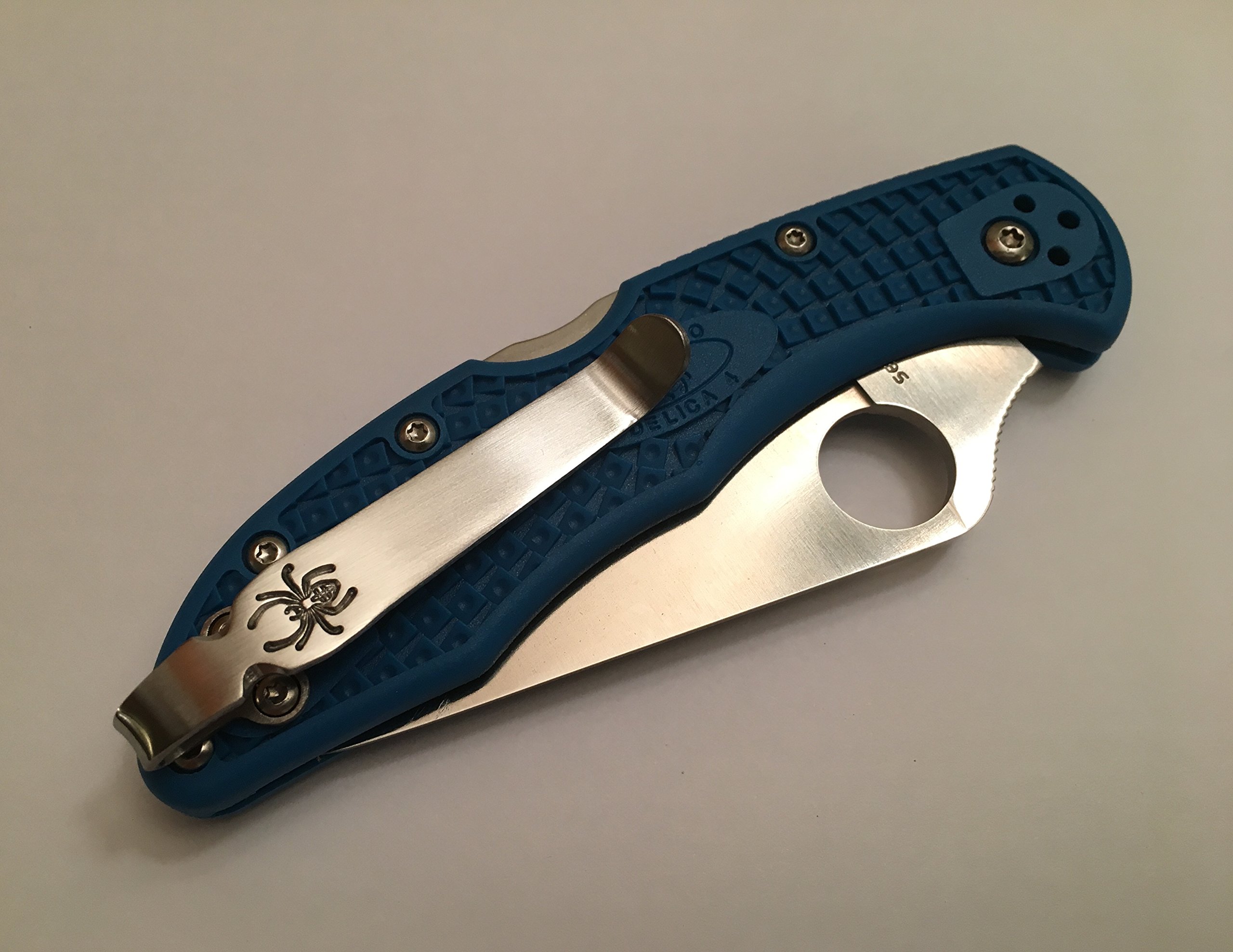 Galleon Titanium Deep Carry Pocket Clip For Spyderco Knives
