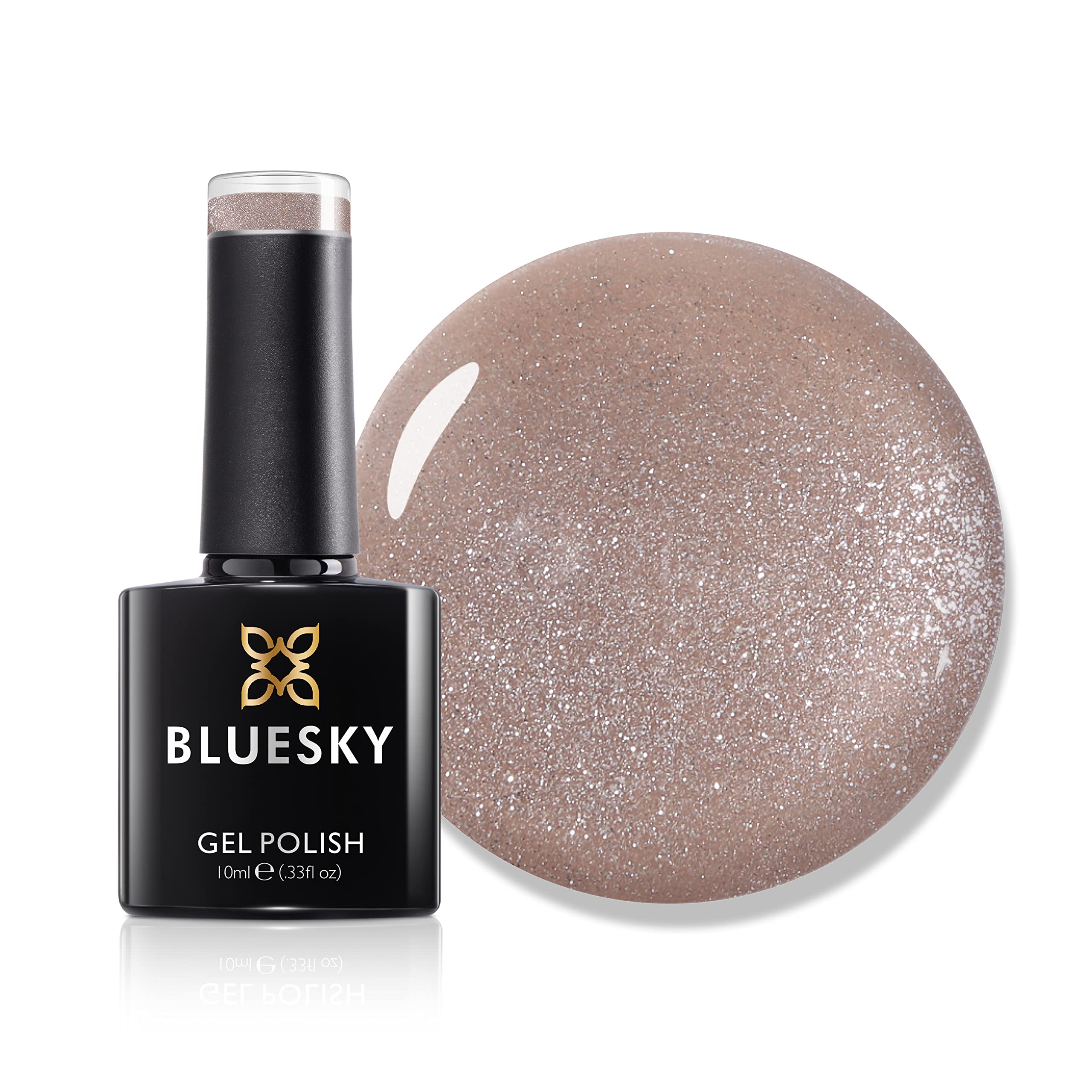 Bluesky 5D Cat Eye Gel Nail Polish Magnetic Nail Art Charming SW01 Rose Gold Glitter 10ml