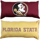 College Covers Everything Comfy Florida State Seminoles 2 Sided Bolster Small Travel Pillow Decorative Pillow 16 x 6