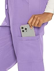 floralhue Scrubs for Women, V-Neck Scrubs Top