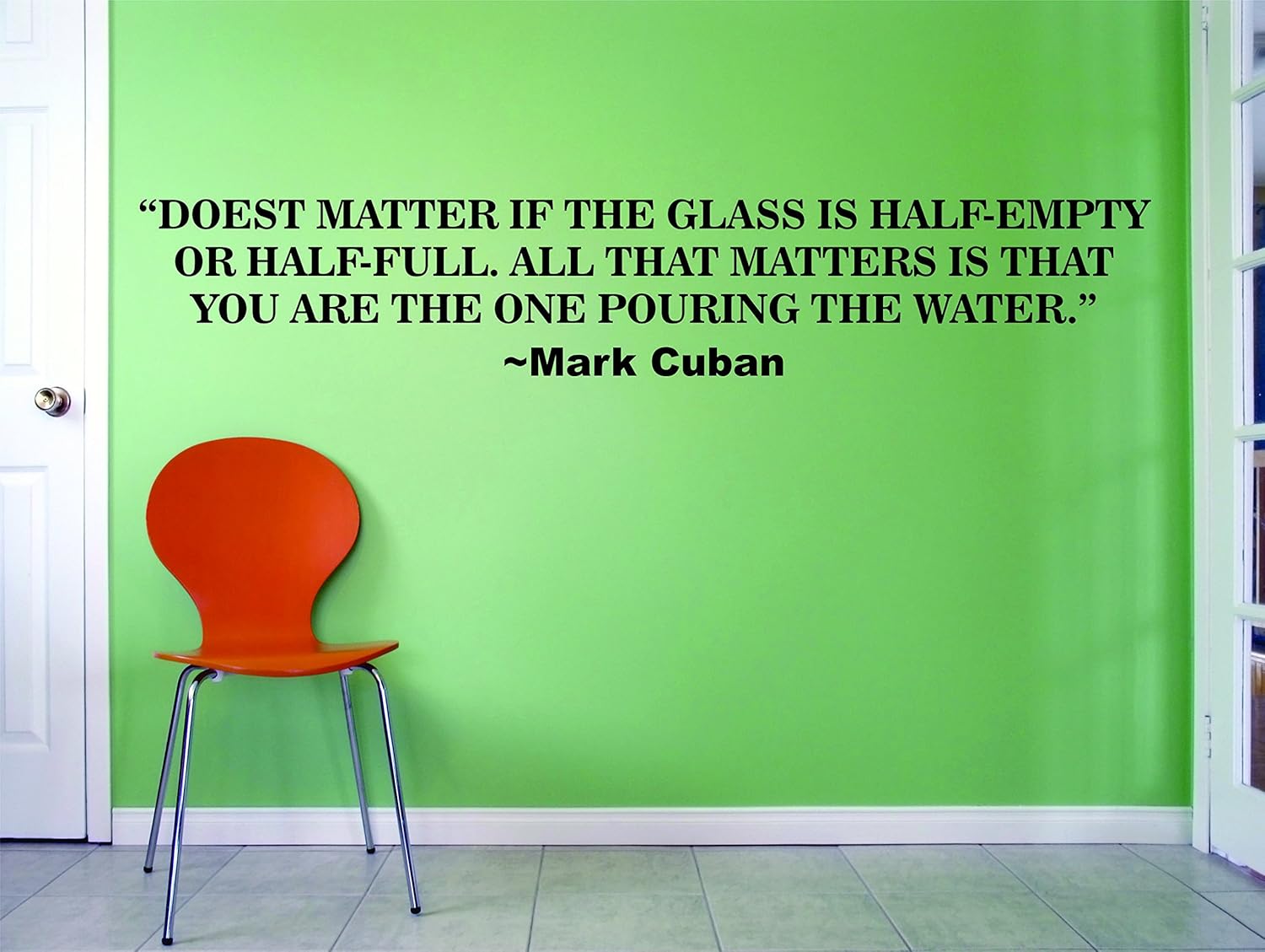 Design with Vinyl MARK CUBAN QUOTES/Inspirational Quote/Business Entrepreneur Development Mind Set/Self Help/Shark Tank/Vinyl Wall Decal Sticker for Office Bedroom Doesn't Matter Size 10x10 inch