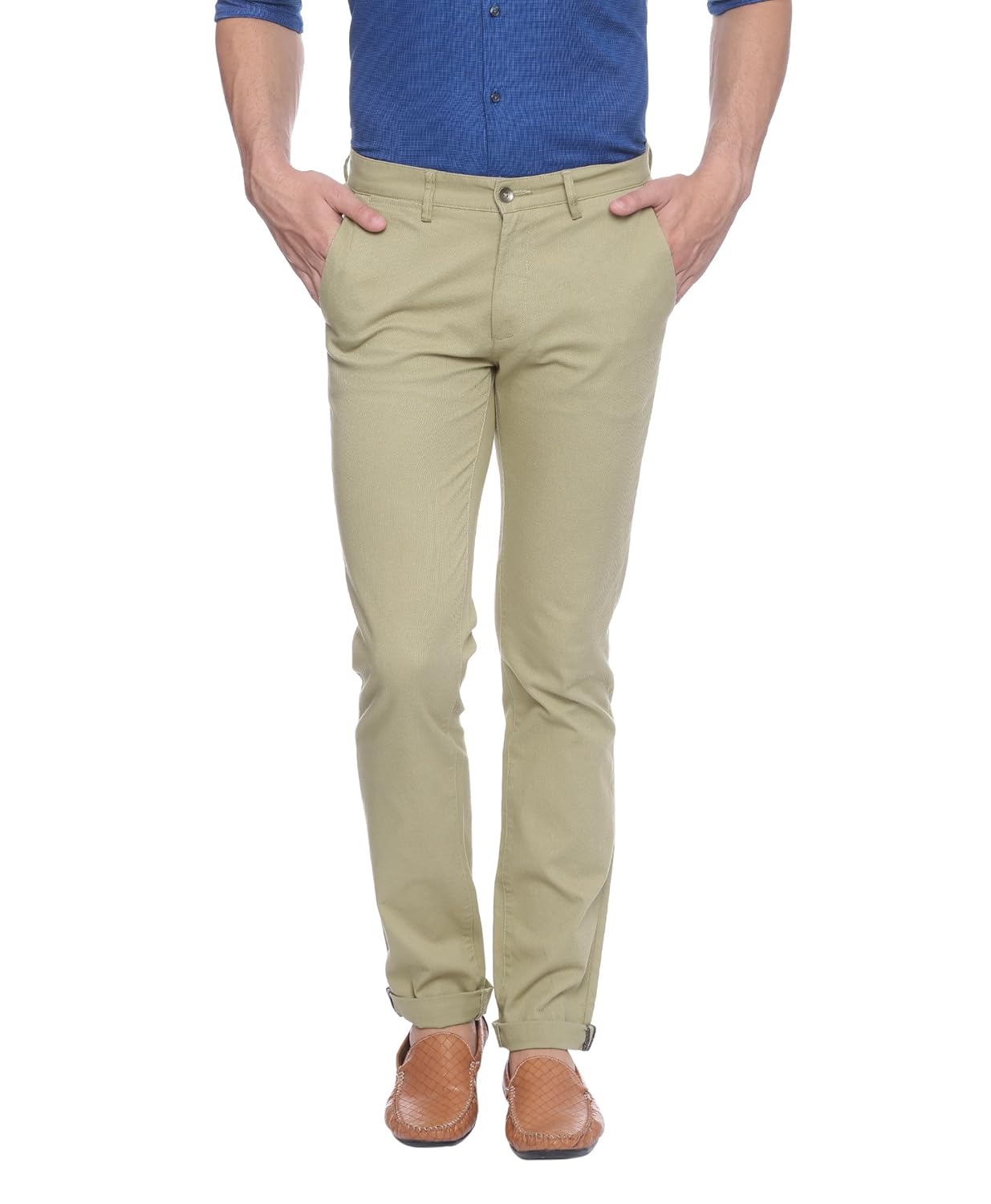 slim fit chinos with stretch