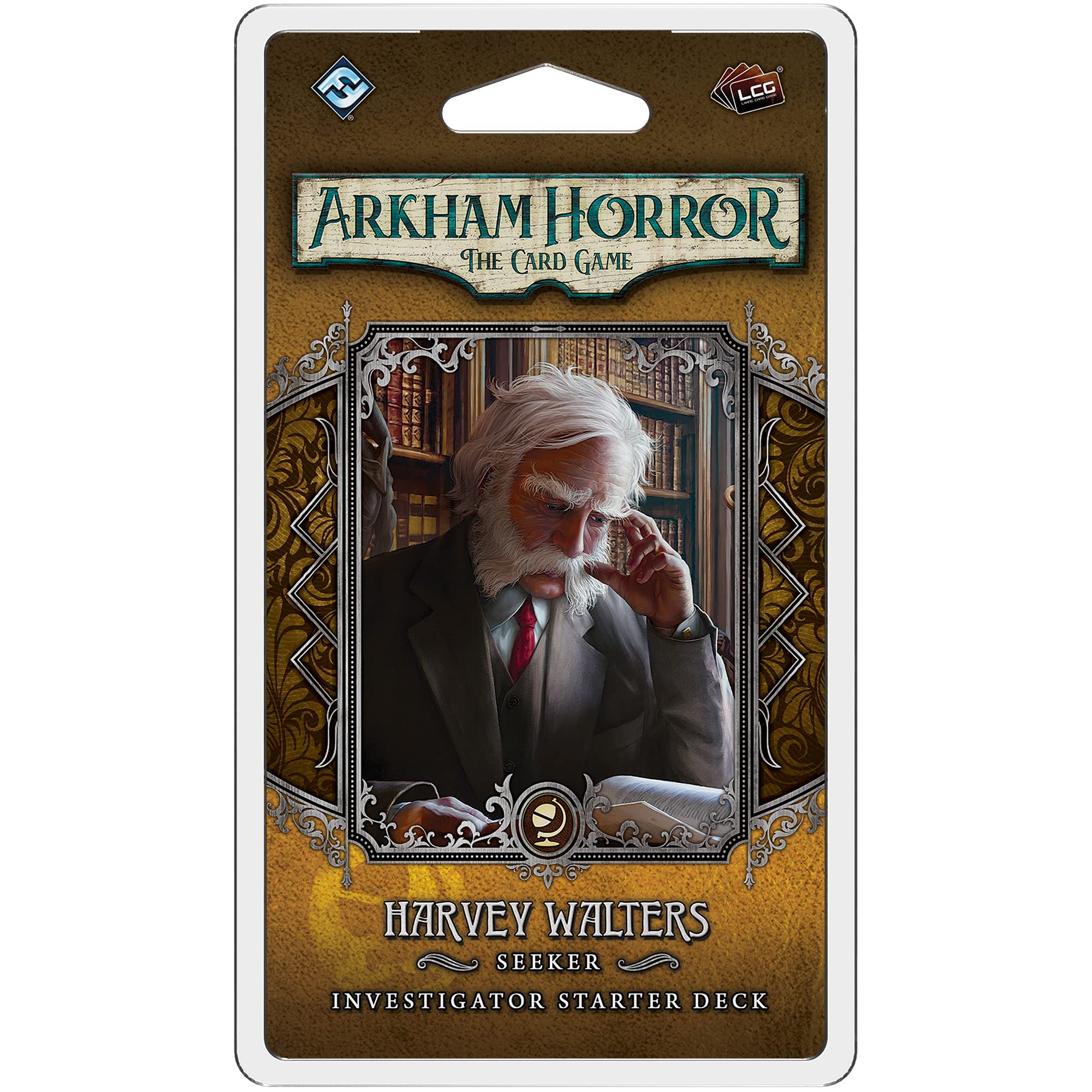 Fantasy Flight Games, Arkham Horror LCG: Harvey Walters Investigator Starter Deck, Card Game, Ages 14+, 1-2 Players, 60-120 Minutes Playing Time
