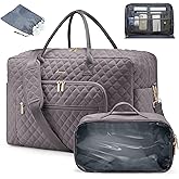 LOVEVOOK Travel Duffle Bag - Women's Weekender Carry On Overnight Laptop & Gym Bag With Toiletry/Shoe Pocket, Hospital Labor Bag