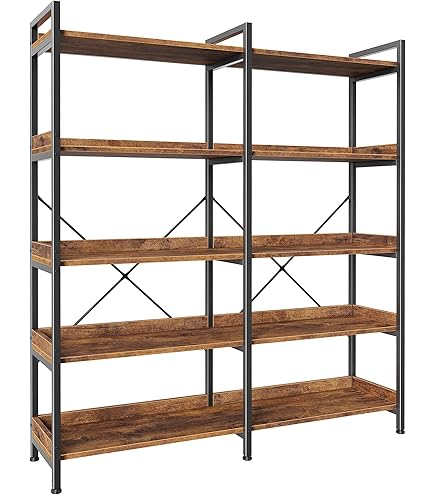 Amazon.com: Seventable Bookshelf 6 Tier with 4 Hooks, 67