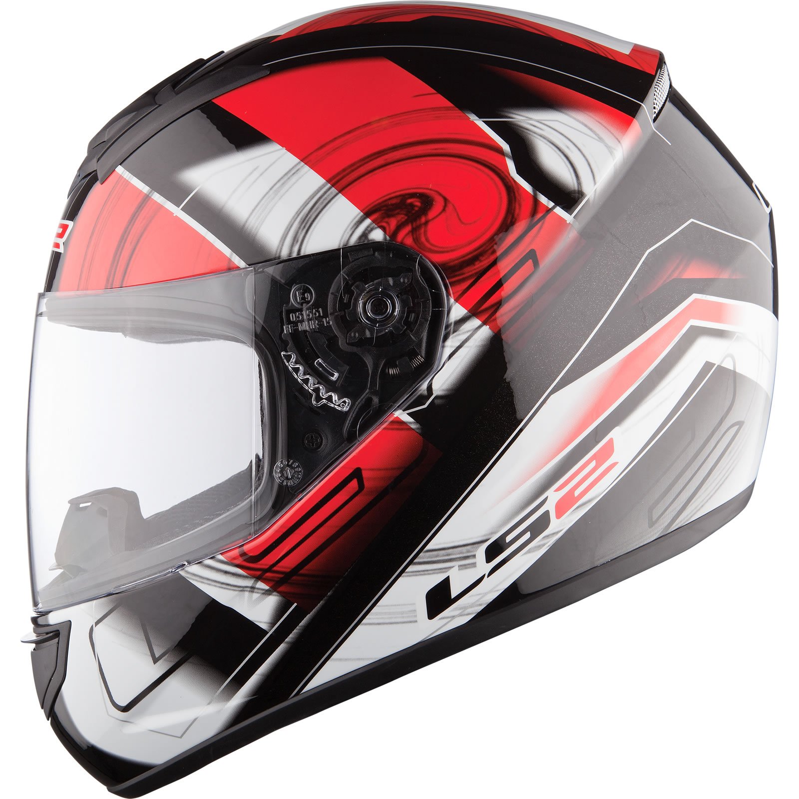 LS2 Arrow Outer Face Shield Street Motorcycle Helmet Accessories - Silver Iridium/One Size