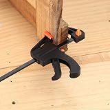 LJHOME 4Pcs Quick Grip Clamps 4 Inch F Clamps One Handed Quick Release view 7