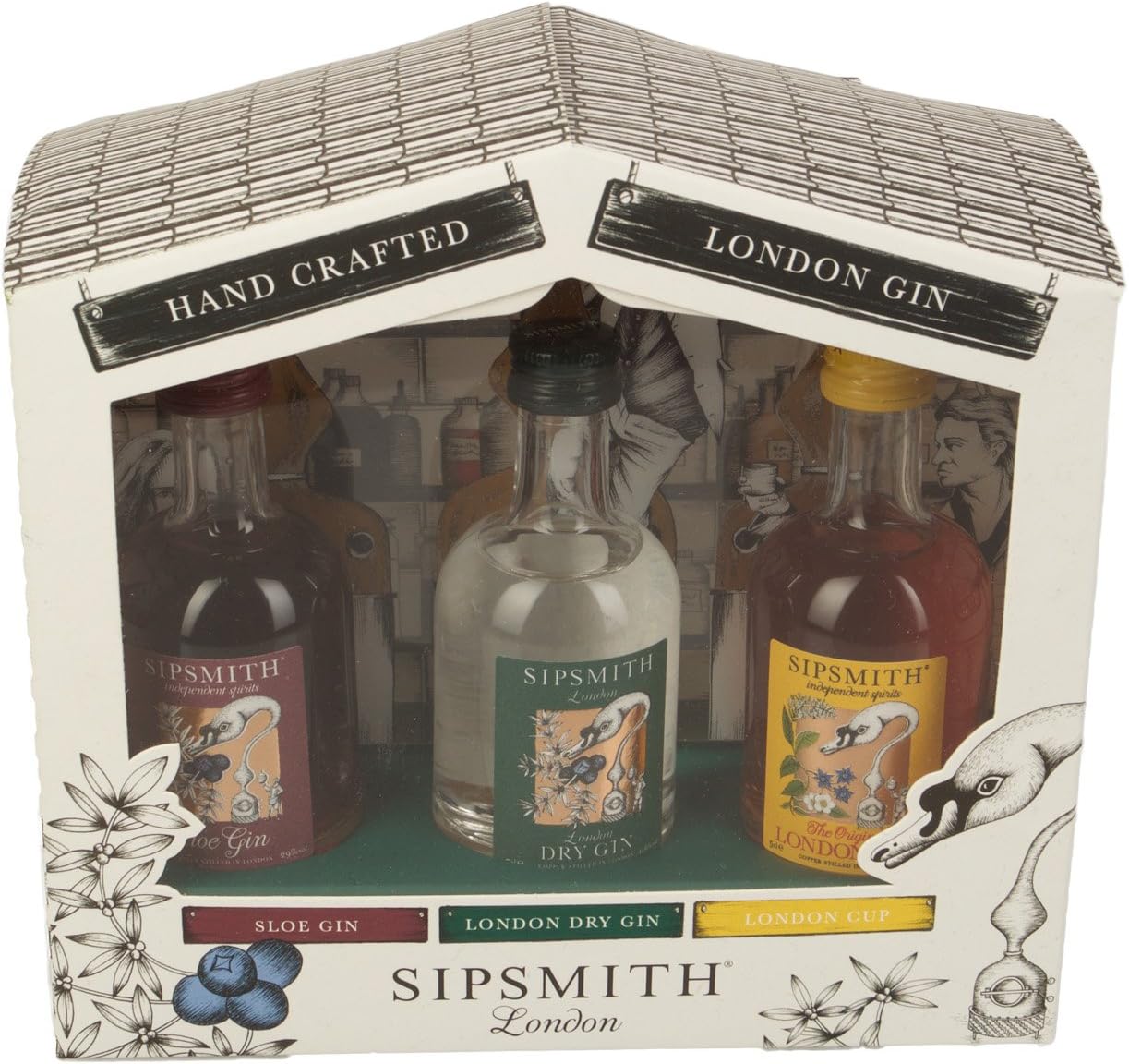 Sipsmith Distillery Sipping Gift Pack - 3 x 5cl
