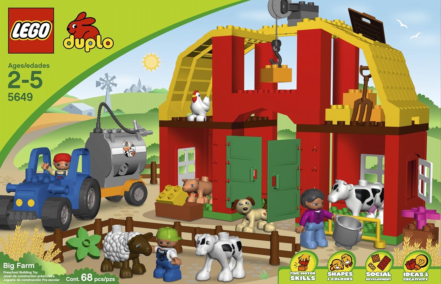 Lego Duplo 5649 Farm Animals Barn Figures Set 100 Complete