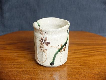 Amazon 瀬戸赤津焼 六兵衛窯 手作り 弥七田織部長湯呑 大 170ml 六兵衛窯 湯呑み 通販