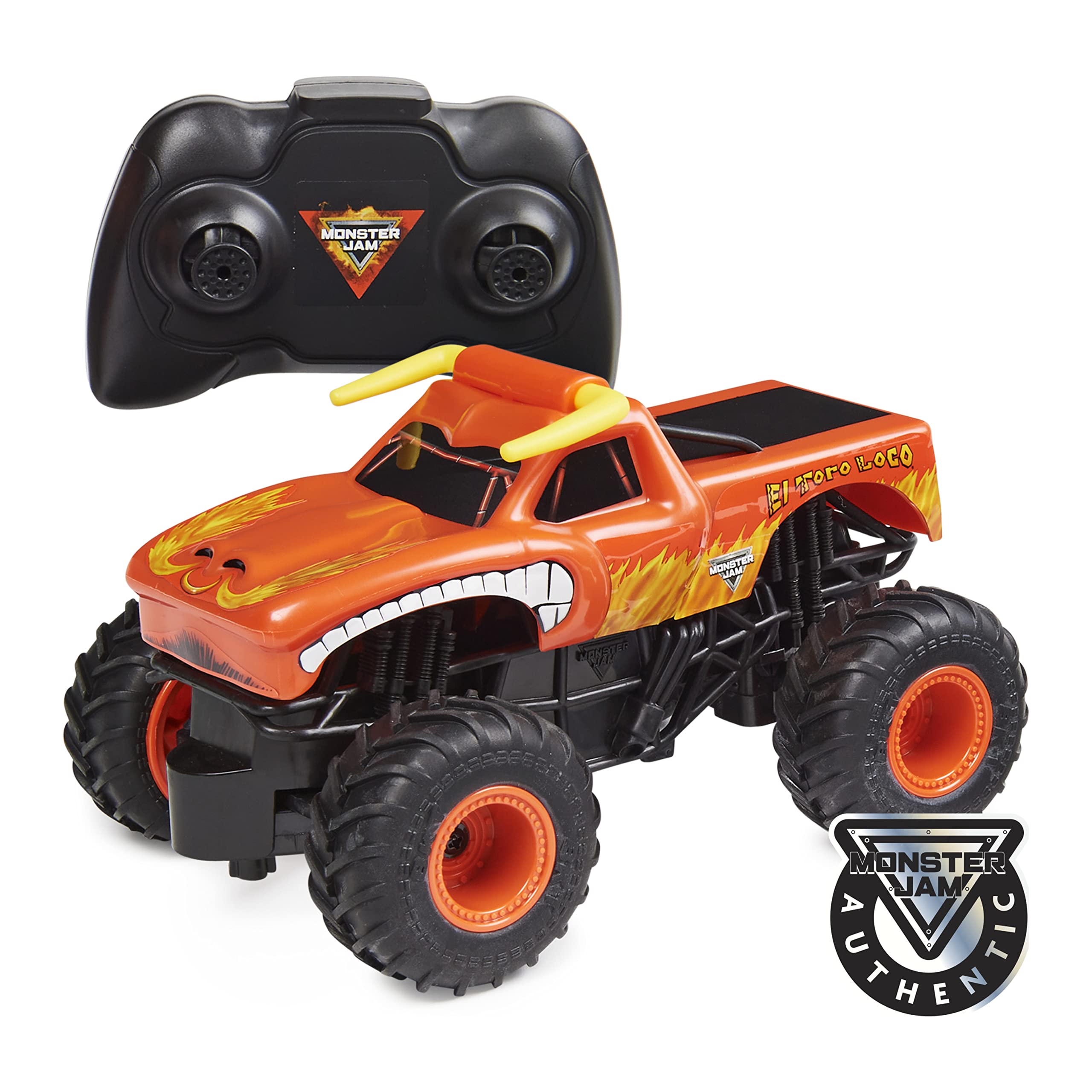 Monster Jam Official El Toro Loco Remote Control Monster Truck, 1:24 Scale, 2.4 GHz, for Ages 4 and up