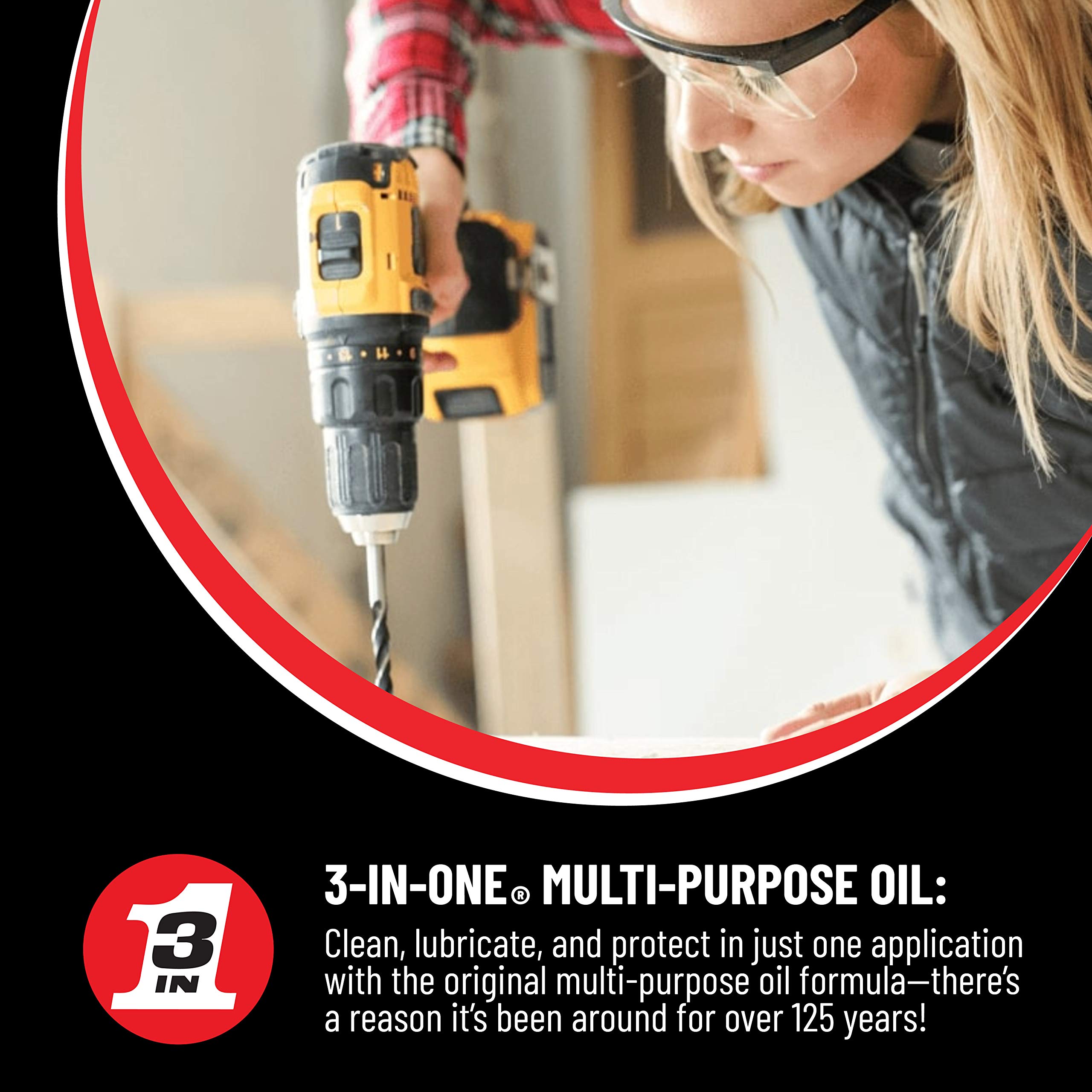 3-IN-ONE Multi-Purpose Oil, 8 OZ [12-PACK]