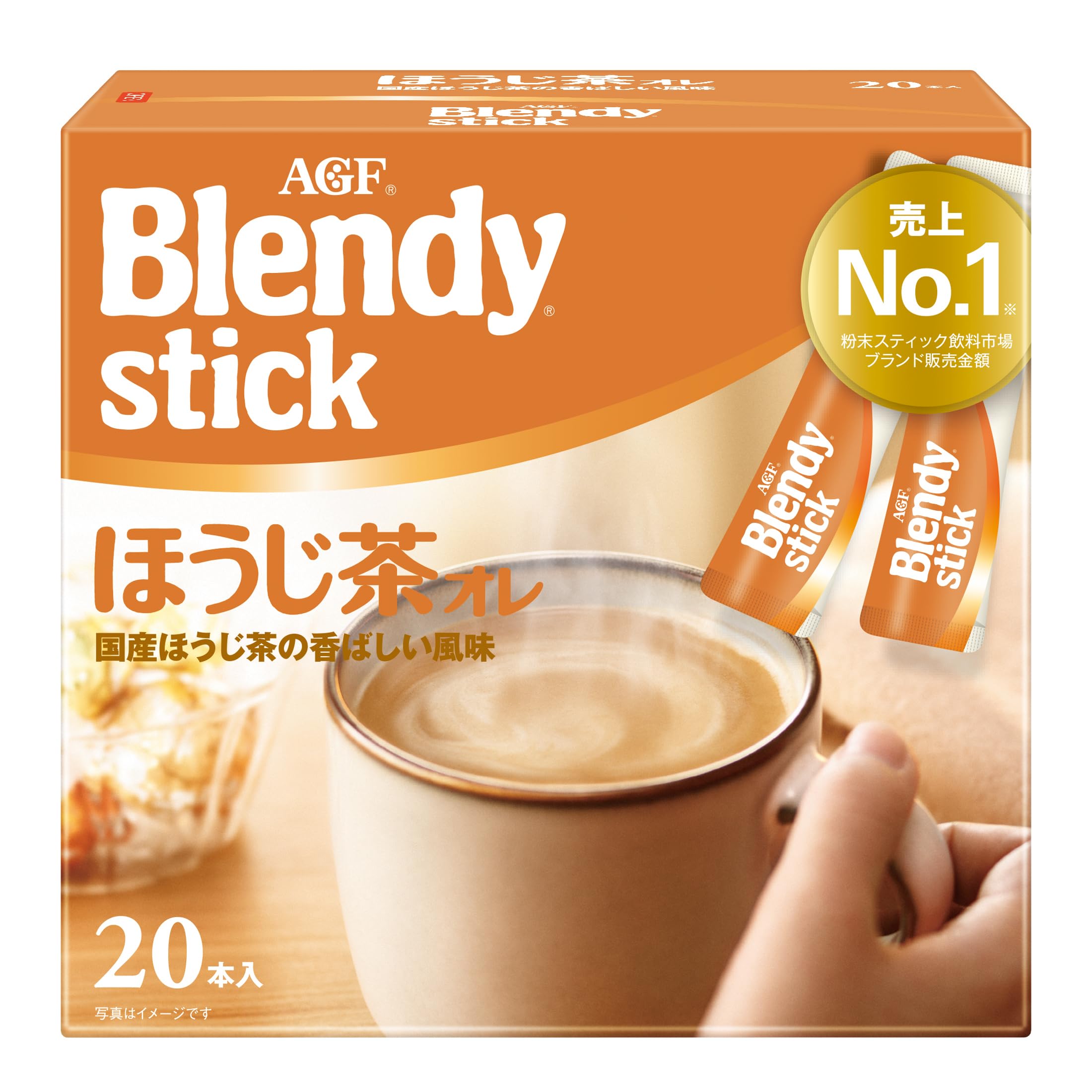 AGF ブレンディ スティック ほうじ茶オレ 【 ほうじ茶 粉末 】 20個 (x 1)商品画像