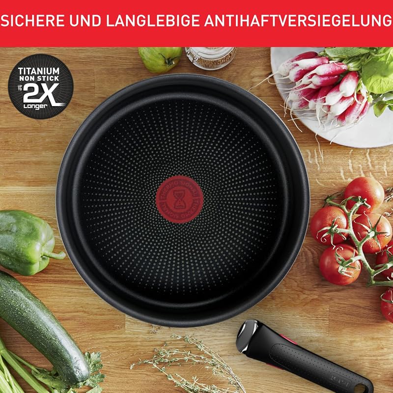 Ingenio Emotion 20-tlg. Topf und Pfannenset abnehmbarer Griff
