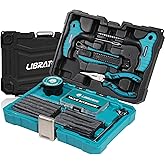 Libraton Tire Repair Kit, 78PCS Tire Plug Kit Heavy Duty Professional Repair Tools to Fix Punctures and Plug Patch Flats, Tub