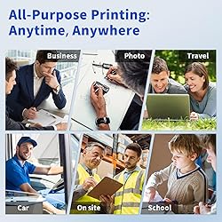JADENS Bluetooth Thermal Printer, Support 8.5" X