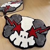 HYPEECE Ka-Ws Style Graphic Rug 32x20 Inch – Cool Rugs for Bedroom & Bathroom, Soft Absorbent Non-Slip Machine Washable Area Rug for Kids & Teens, Hypebeast Room Decor (32