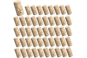 50 pcs Natural Wine Corks,Premium Straight Corks for Wine Bottles - 0.83" x 1.5"(38 mm x 21 mm) - Beige Bottle Cork Stoppers,