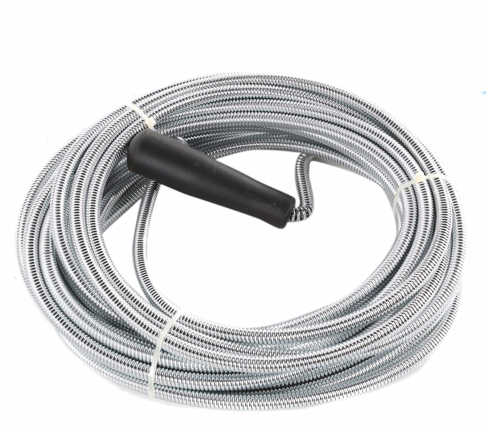 Drain Cleaner Unblocker 3m Flexible Plumbing Snake with Plastic Handle, Hair Removal Wire Tool for Kitchen Sink, Bathroom, Toilet, Bathtub & Waste Pipe Unclogging