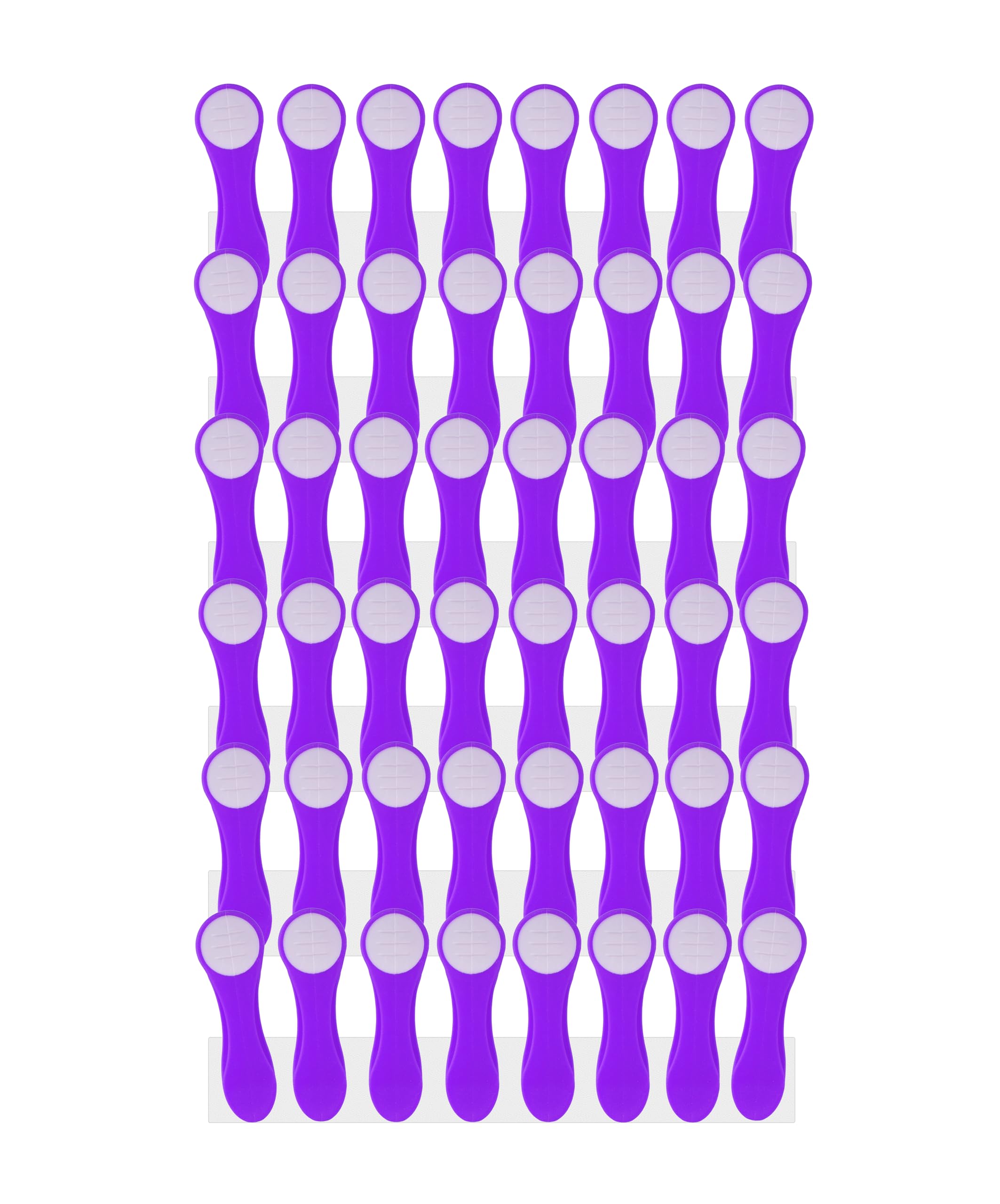 48 Clothes Pegs with Springs Made of Stainless Steel Soft Grip Soft Touch Soft Touch Purple