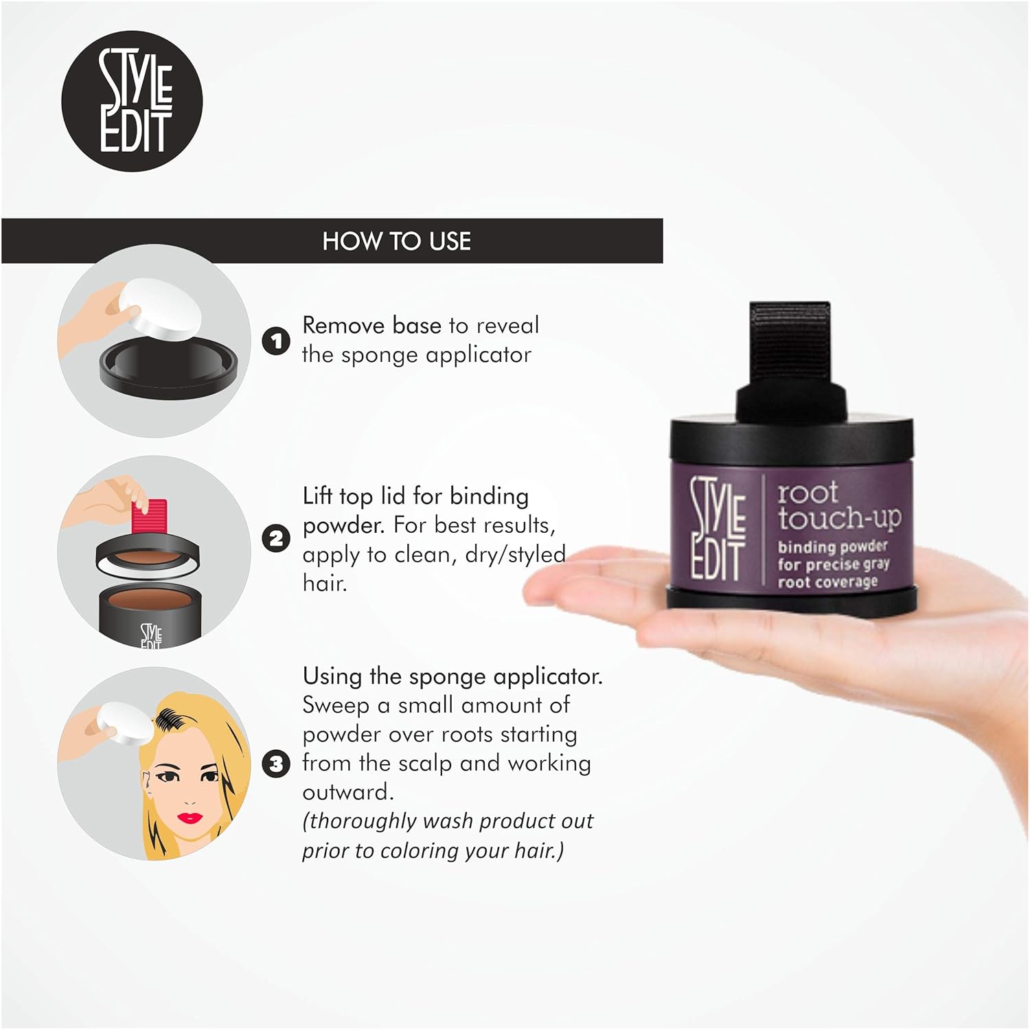 Style Edit Root Touch Up, to Cover Up Roots and Grays, Light Brown Hair Color: Beauty