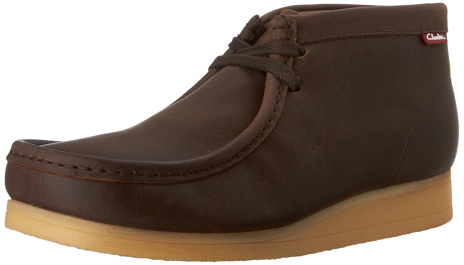 clarks wallabee boot brown oily leather
