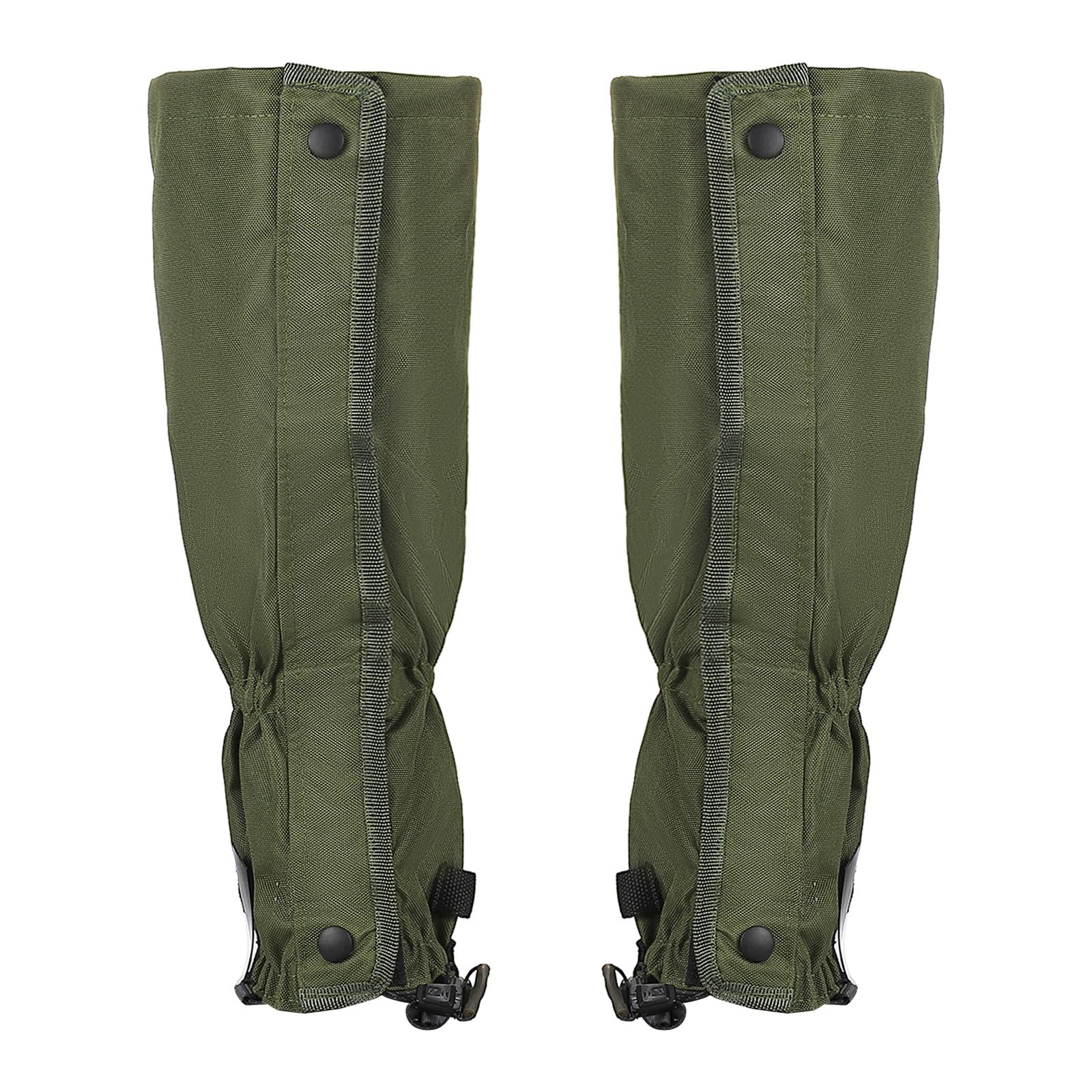 PATIKIL Leg Gaiters, Waterproof Shoe Covers Hiking Gaiters Snow Boot Gaiter for Men & Women, Olive Green, m