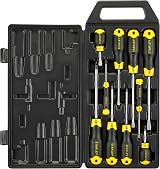 Stanley Cushion Grip 10 Pc Mixed Pozidriv & Slotted Screwdriver Set 2-65-014 view 3