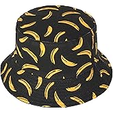 ZLYC Unisex Cute Print Bucket Hat Summer Travel Fisherman Cap for Women Men Teens