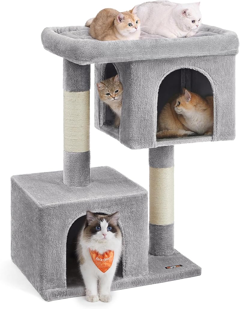 Feandrea Cat Tree Tower 101 cm XL for Cats up to 20 kg Large Perch