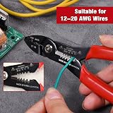 LEONTOOL 4-in-1 Multi Purpose Pliers 7 Inch Wire Cutter Crimper Stripper view 6