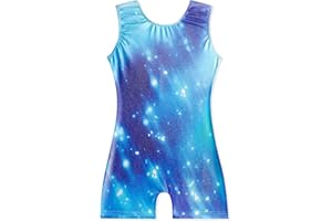 EQSJIU Toddler Leotard for Girl Gymnastics Sleeves Sparkly Tumbling Dance Leotards for Baby Girls Kids Teens 1-10 Years