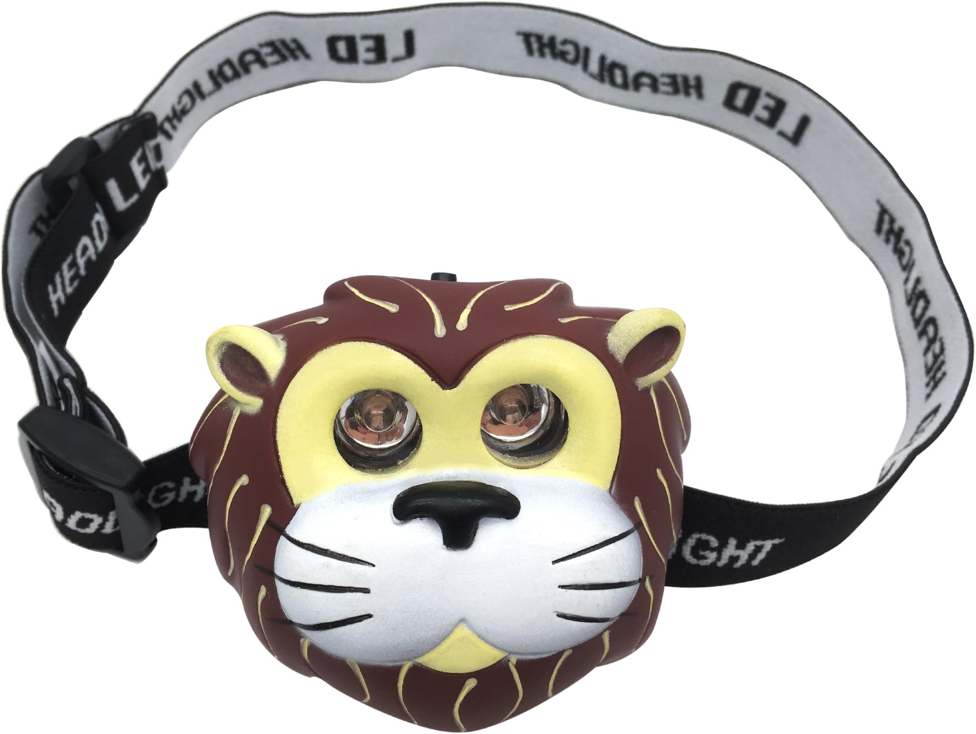 Animal LED Children's Head Torch Camping Light Bright Lamp Kids Night Headlamp Headlight(Lion)