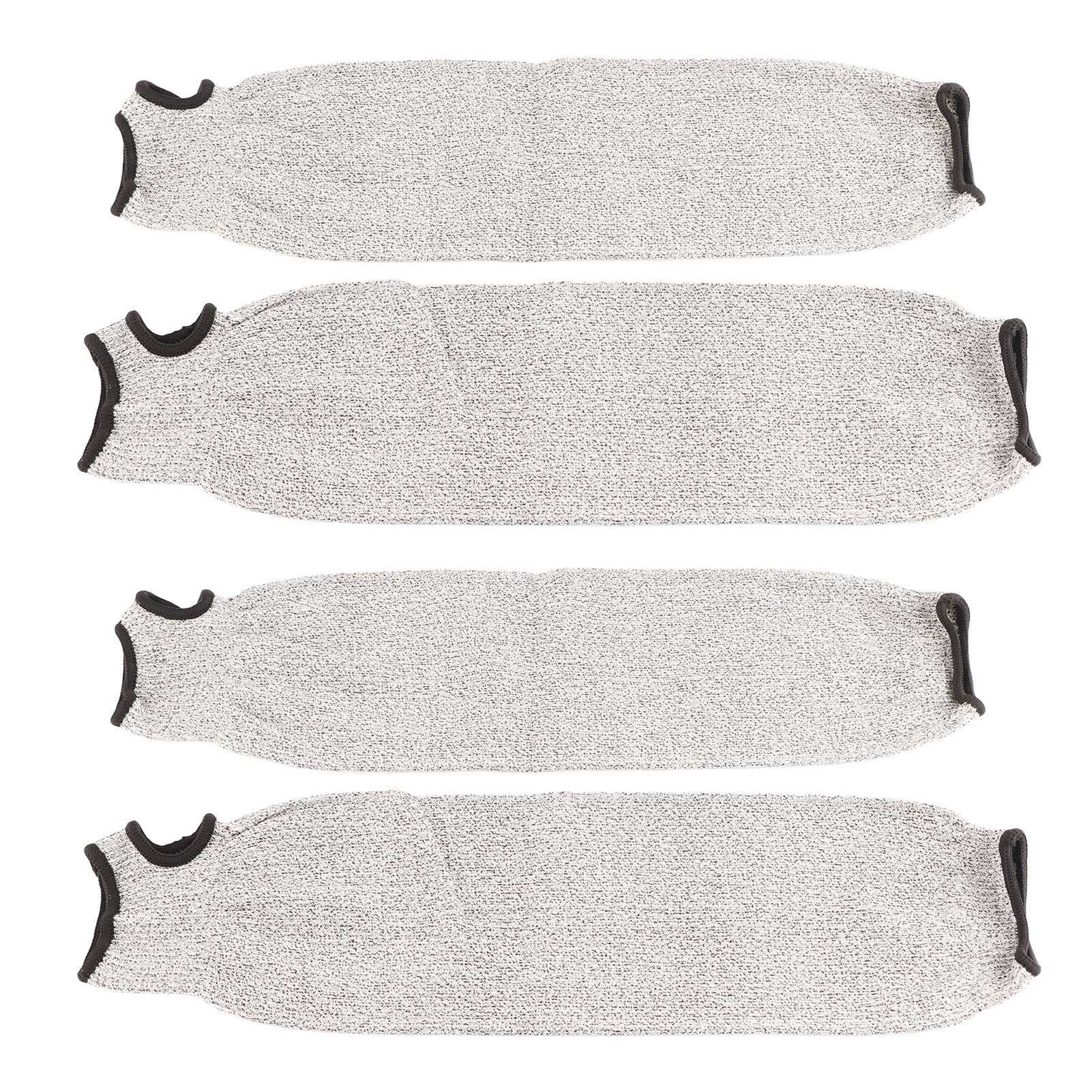 Fafeicy 2 Pairs Cut Resistant Farmers Sleeves, Bite Proof Arm Work Safety High Risk Arm Sleeves for Thin Skin for Kitchen, Gardening 450mm / 17.72in