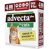 Advecta Plus Flea Prevention For Cats, Cat and Kitten Treatment & Control, Small and Large, Fast Acting Waterproof Topical Dr