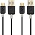 Cable Matters 2-Pack, USB Type C (USB-C) to Type A (USB-A) Cable in Black 3.3 Feet