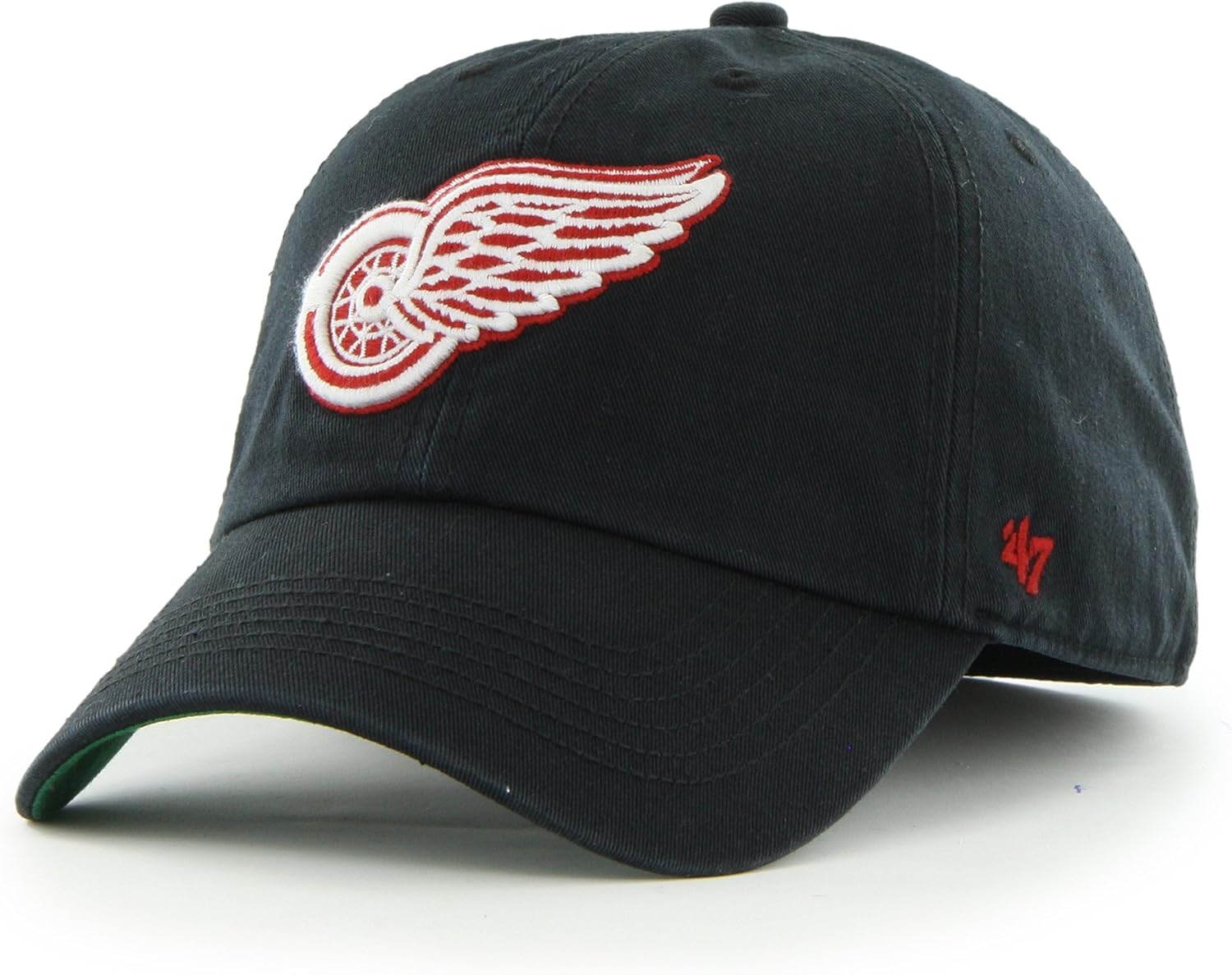 NHL Detroit Red Wings Franchise Fitted Hat, Small, Black