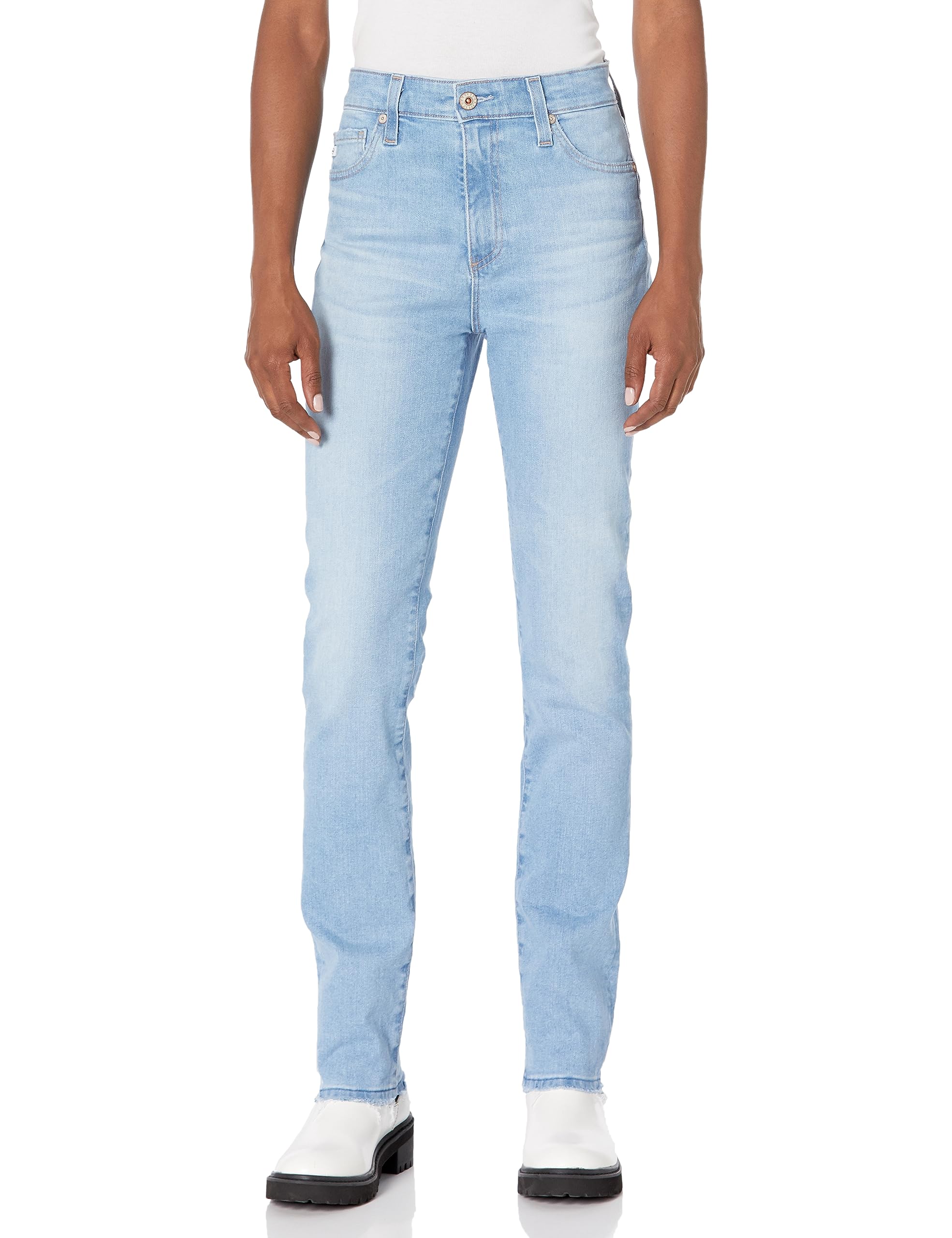 AG Adriano Goldschmied Women’s Mari High Rise Slim Straight Jean, Sunlit, 26