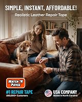 MATCH 'N PATCH Leather Repair Tape Whiskey 15 ft x 2.25 in Realistic Pattern view 2